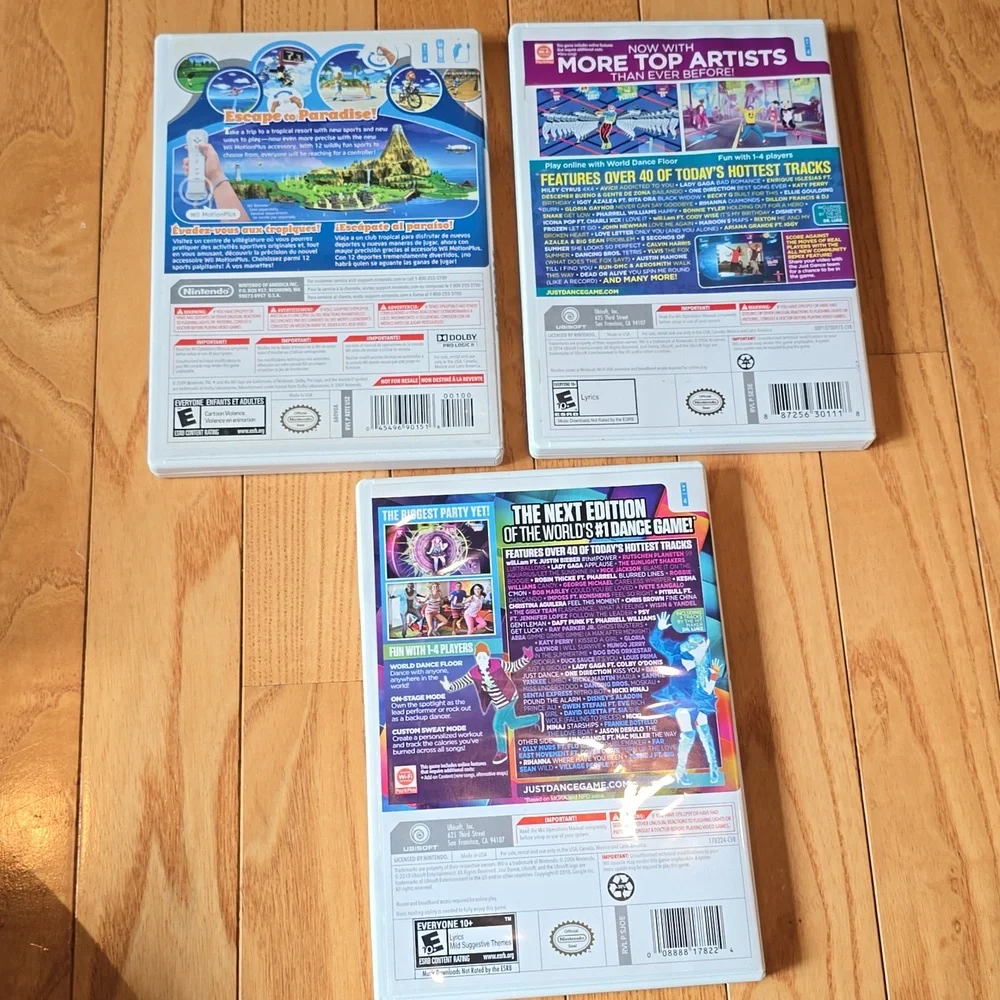 Nintendo Wii + 3 Wii Games Wii Sport Resorts, Just Dance 2014 & 2015. NO REMOTES - Picture 16 of 16